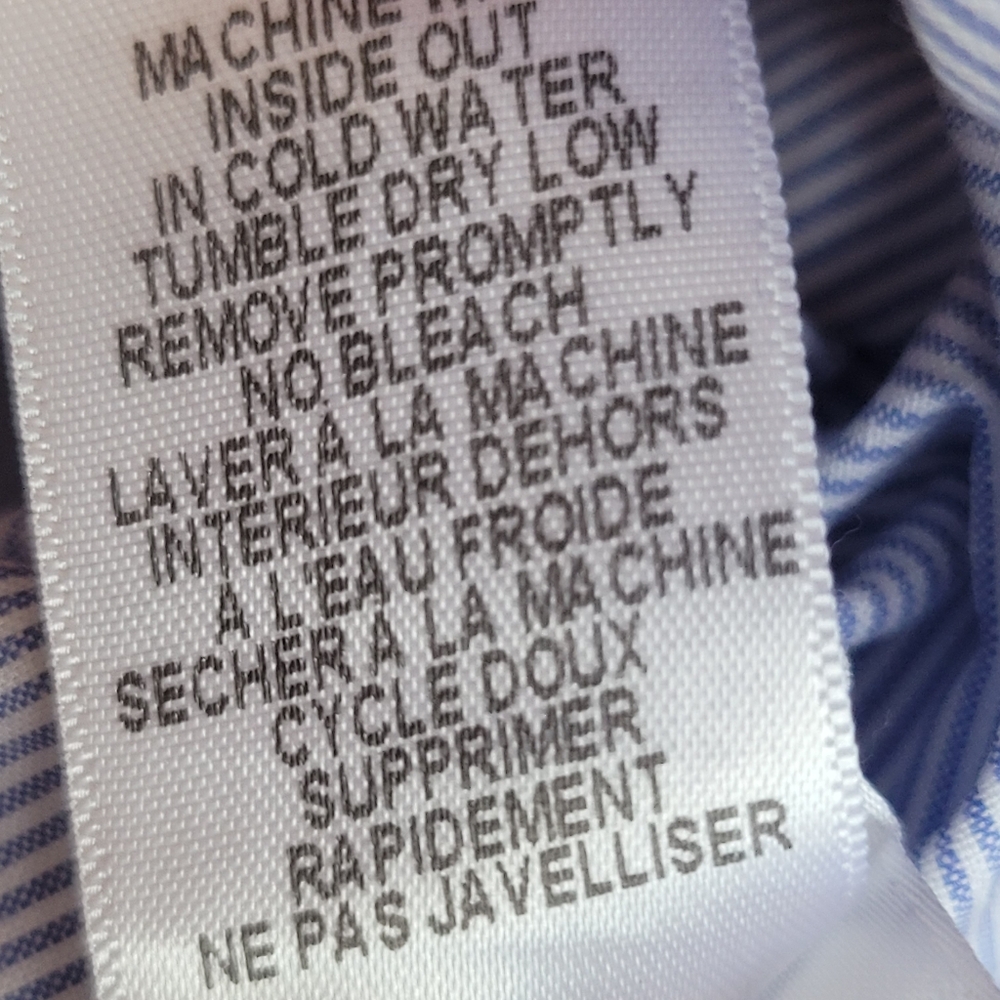 Frank & Eileen Blue Striped Blouse - Picture 4 of 6